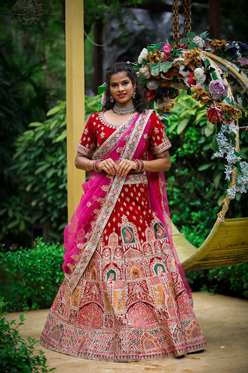 Bridal Lehengga Red Colour
