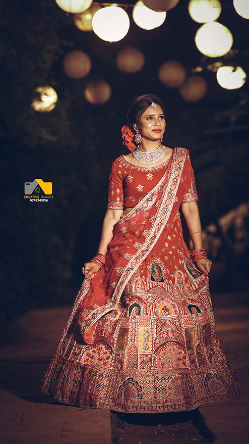 Bridal Lehengga Red Colour