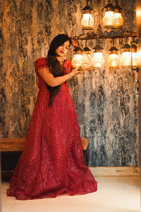 Red Premiam Ball Gown