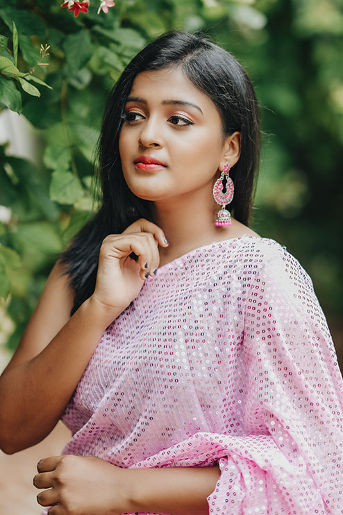 Saree Ligth Pink Colour