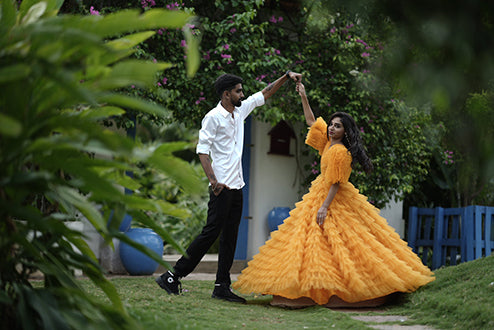Ball Gown Orrenge Colour