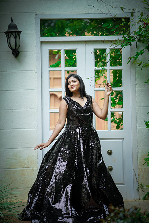 Ball Gown Black Colour