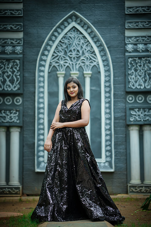 Ball Gown Black Colour