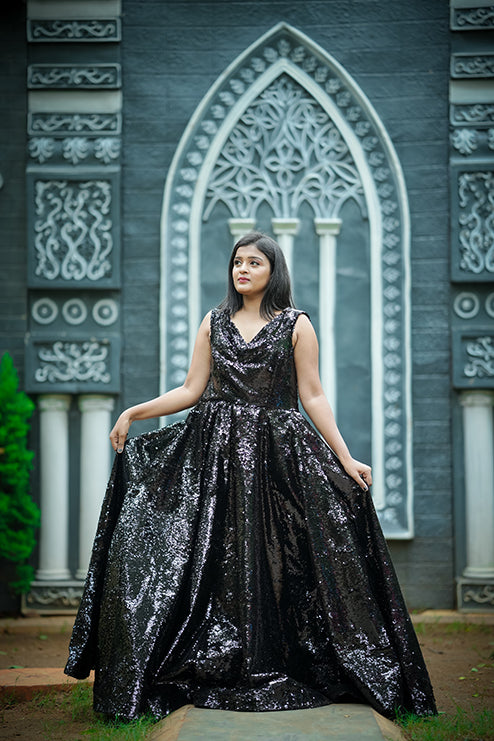 Ball Gown Black Colour