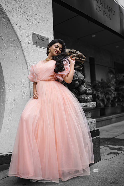 Premiam Ball Gown Piach Colour