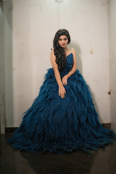 Ball Gown Premiam Rama Green Colour