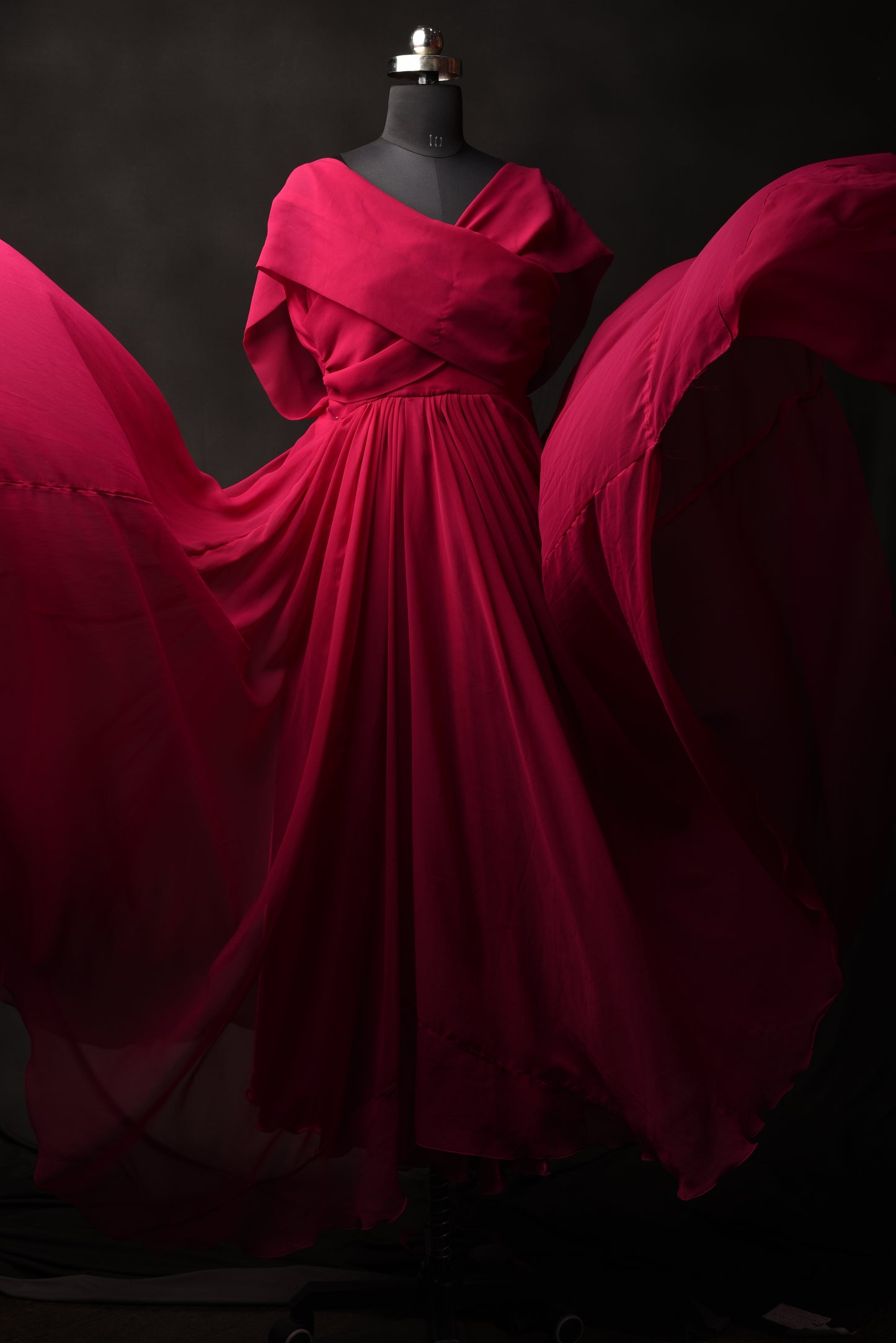 Long Tail Gown Read Colour