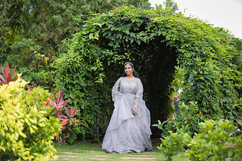 Ball gown Grey Colour