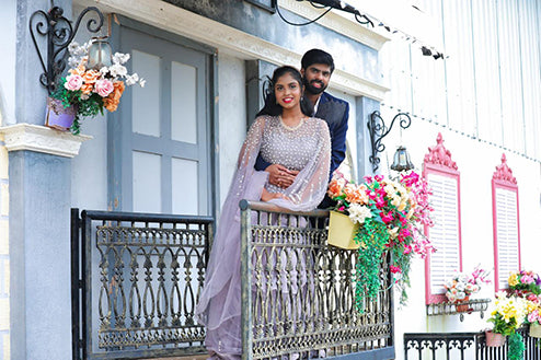 Ball gown Grey Colour