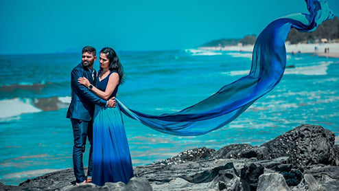 Pree Wedding Long Tail Gown Malty Colour
