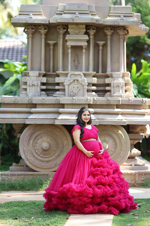 Maternity Premiam Pink Ball Gown
