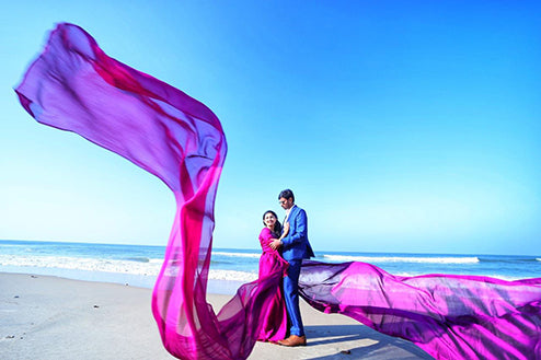 Pree Wedding Long Tail Gown Waine Colour