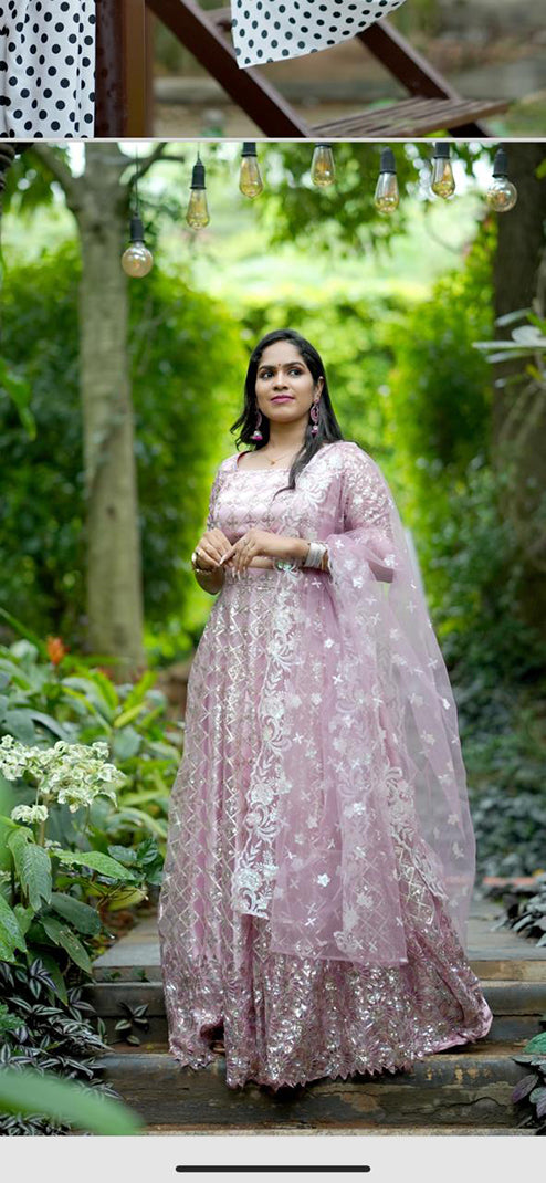 Pre Wedding And Events Pink Traditional Half Saree