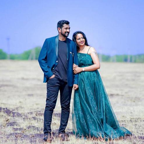 Pree Wedding Long Gown Bottle Green
