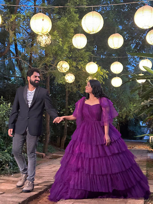 Pre wedding, Maternity and Event Purple Gown