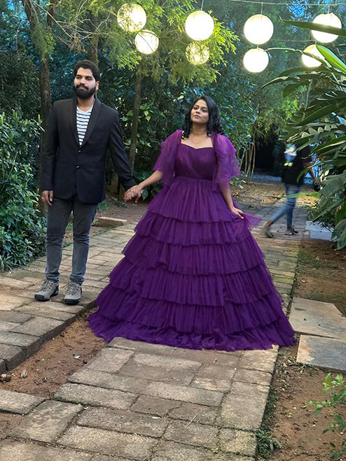 Pre wedding, Maternity and Event Purple Gown