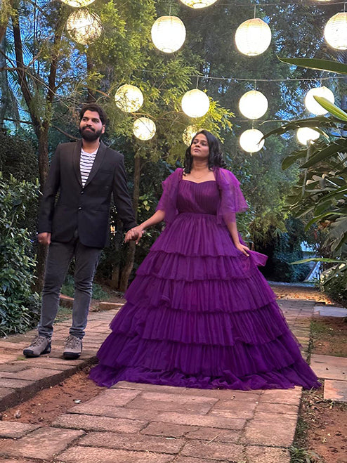 Pre wedding, Maternity and Event Purple Gown