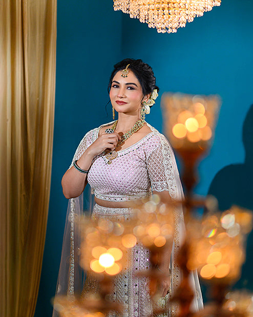 Traditional Lehengga mirar Work
