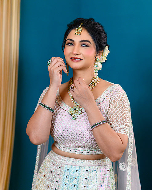 Traditional Lehengga mirar Work