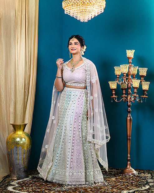 Traditional Lehengga mirar Work