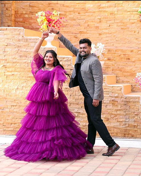 Pre wedding, Maternity and Event Purple Gown