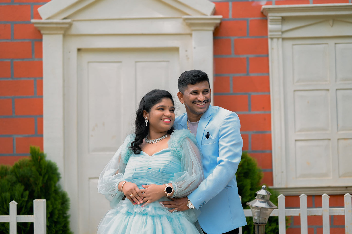 Premiam Ball Gown Sky Blue Colour