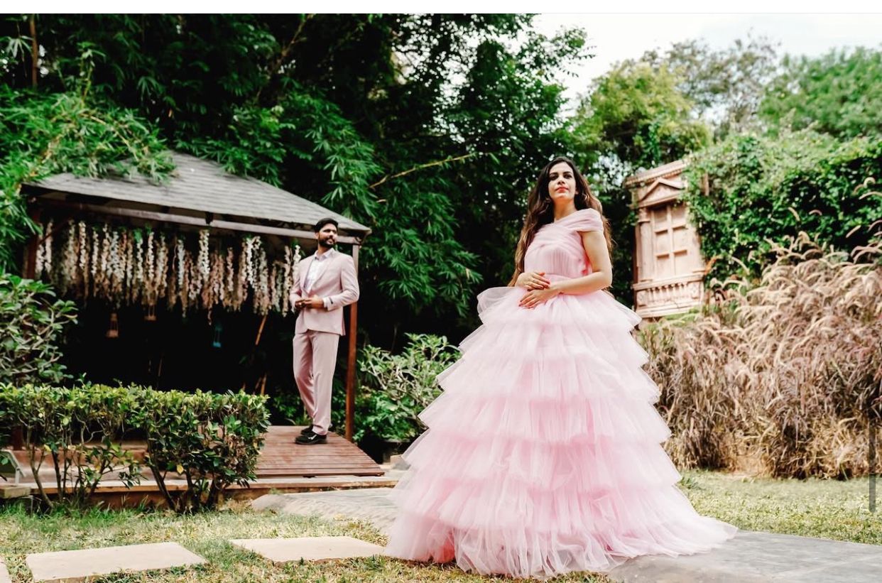 Premiam Ball Gown Light Pink Colour