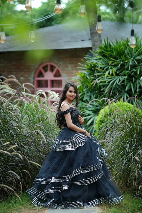 Premiam Ball Gown Black Colour
