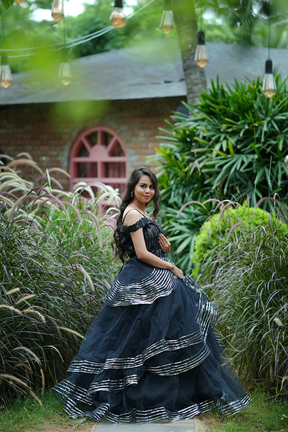 Premiam Ball Gown Black Colour