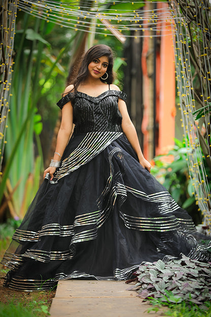 Premiam Ball Gown Black Colour
