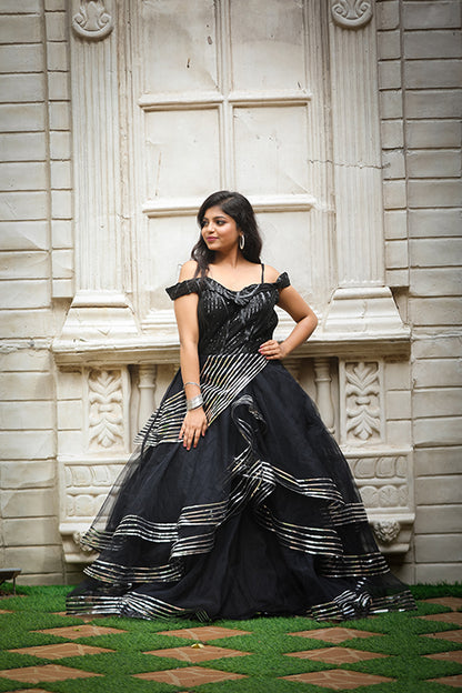 Premiam Ball Gown Black Colour