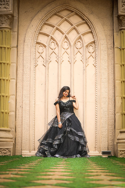 Premiam Ball Gown Black Colour