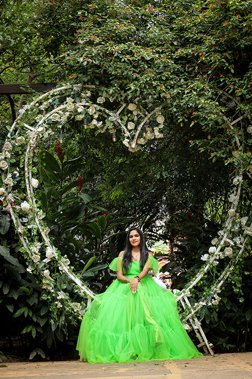 Premiam Green Ball Gown