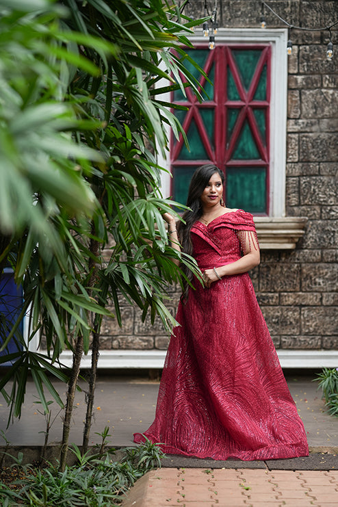 Red Premiam Ball Gown