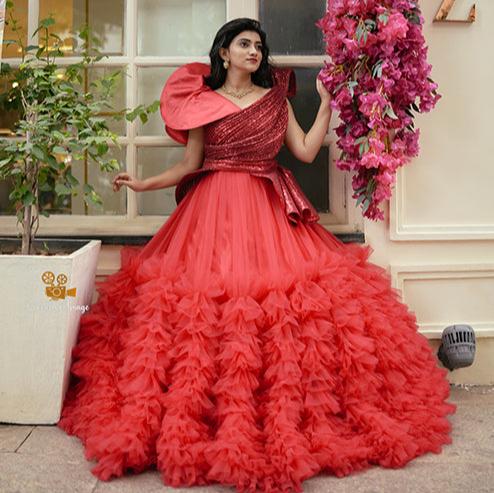 Premiam Red Ball Gown