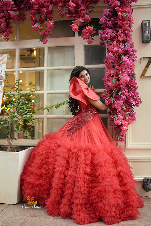 Premiam Red Ball Gown