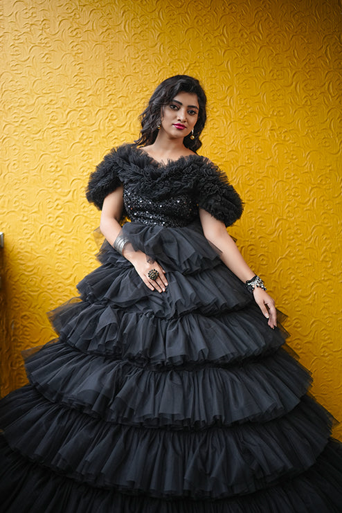 Premiam Balck Ball Gown