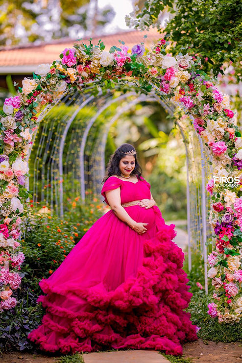 Maternity Premiam Pink Ball Gown