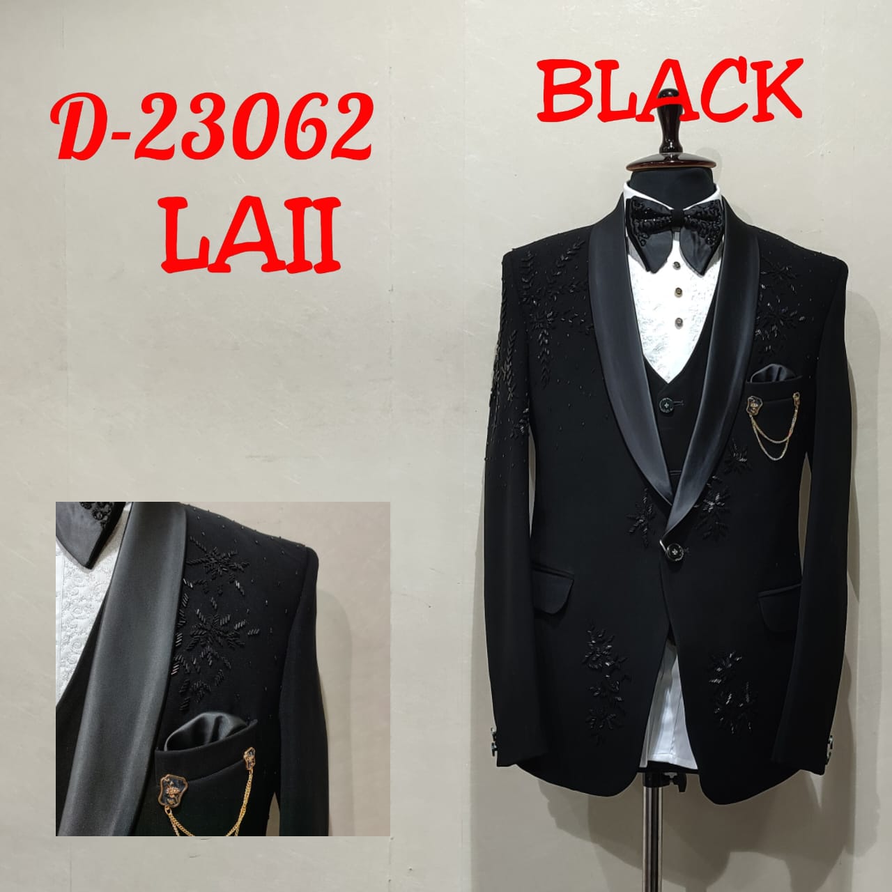 Men Wedding Suit Black Colour