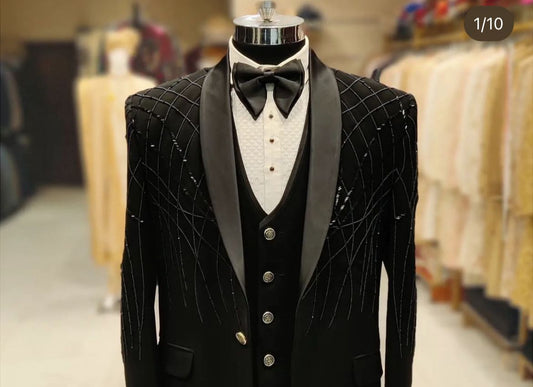 Men Wedding Suit Black Colour